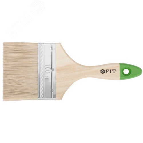 Кисть смешанная щетина деревянная ручка 4 (100мм) - фото 1