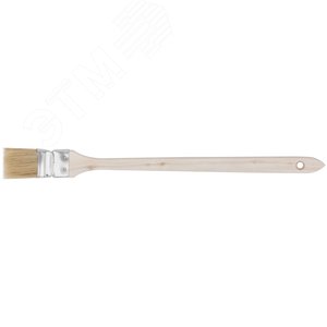 Кисть радиаторная, натуральная светлая щетина, деревянная ручка 1.5'' (38 мм) 1214 FIT - 2