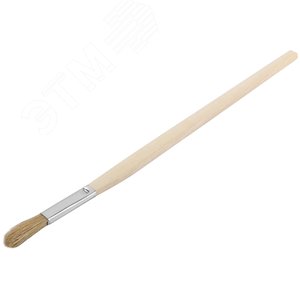 Кисть узкая, натуральная светлая щетина, деревянная ручка 10 мм 1244 FIT - 2