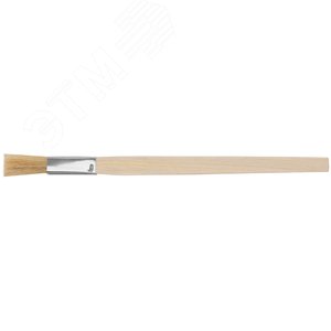 Кисть узкая, натуральная светлая щетина, деревянная ручка 15 мм 1245 FIT
