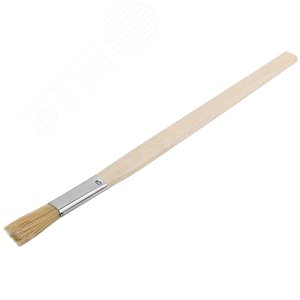 Кисть узкая, натуральная светлая щетина, деревянная ручка 15 мм 1245 FIT - 2
