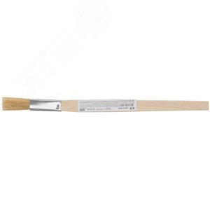 Кисть узкая, натуральная светлая щетина, деревянная ручка 15 мм 1245 FIT - 3