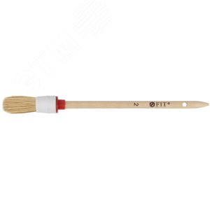 Изображение товара Кисть круглая, натуральная светлая щетина №2 (20 мм) (шт)