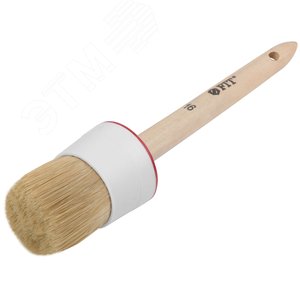 Кисть круглая, натуральная светлая щетина №16 (55 мм) - фото 2