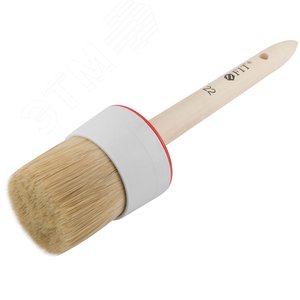 Кисть круглая, натуральная светлая щетина №22 (70 мм) - фото 2