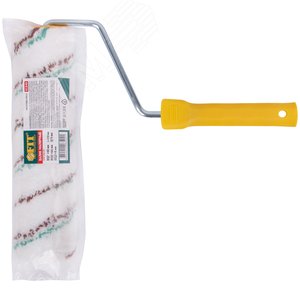 Валик микроволокно, белый с красной и синей полосками, диаметр 48/66 мм, ворс 9 мм, 230 мм - фото 3