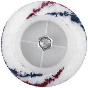 Валик микроволокно, белый с красной и синей полосками, диаметр 40/63 мм, ворс 12 мм, 180 мм - фото 4