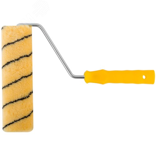 Валик полиакриловый бежевый с черной полоской - фото 1