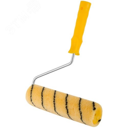 Валик полиакриловый бежевый с черной полоской - фото 2