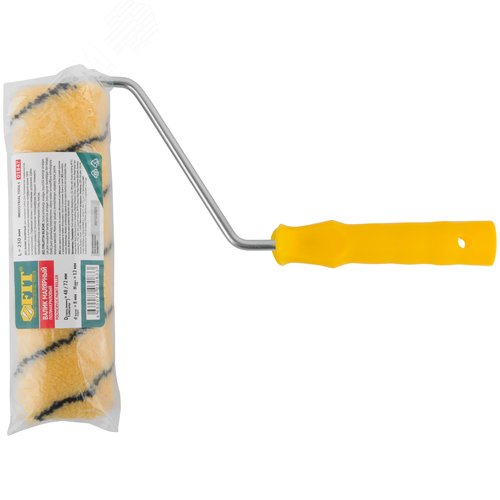 Валик полиакриловый бежевый с черной полоской - фото 3