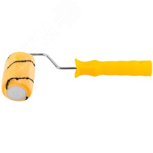 Валик полиакриловый, бежевый с черной полоской, диаметр 40/61 мм, ворс 10.4 мм, 100 мм - фото 4