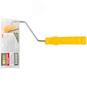 Валик полиакриловый, бежевый с черной полоской, диаметр 40/61 мм, ворс 10.4 мм, 150 мм - фото 3