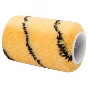 Ролик полиакриловый, бежевый с черной полоской, диаметр 40/61 мм, ворс 10.4 мм, 100 мм - фото 2