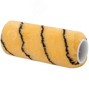 Ролик полиакриловый, бежевый с черной полоской, диаметр 40/61 мм, ворс 10.4 мм, 150 мм - фото 2