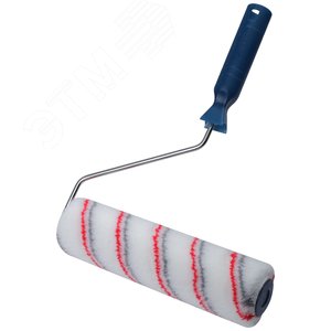 Валик полиакриловый, белый со спиральными полосами, каркасная система, диаметр 40/64 мм, ворс 12 мм, 230 мм - фото 2