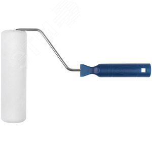 Валик велюровый, диаметр 40/48 мм, бюгель 6 мм, ворс 4 мм, белый, 180 мм - фото 1