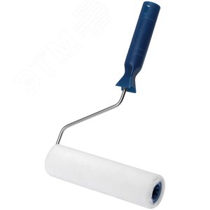 Валик велюровый, диаметр 40/48 мм, бюгель 6 мм, ворс 4 мм, белый, 180 мм - фото 2