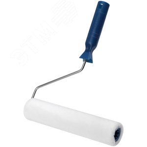 Валик велюровый, диаметр 40/48 мм, бюгель 6 мм, ворс 4 мм, белый, 230 мм - фото 2