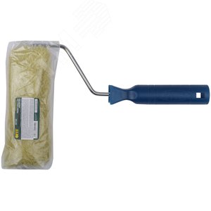 Валик полиакриловый нитяной, диаметр 40/76 мм, ворс 18 мм, бюгель 6 мм, зеленый, 150 мм - фото 3