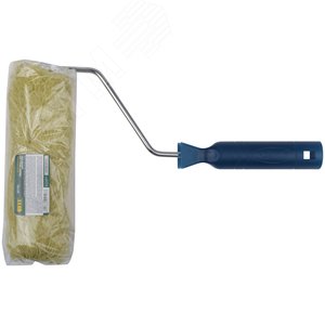 Валик полиакриловый нитяной, диаметр 40/76 мм, ворс 18 мм, бюгель 6 мм, зеленый, 180 мм - фото 3