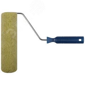 Валик полиакриловый нитяной, диаметр 40/76 мм, ворс 18 мм, бюгель 6 мм, зеленый, 230 мм - фото 1