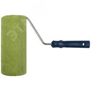Валик полиакриловый нитяной зеленый Профи, бюгель 8 мм, диаметр 70/106 мм, ворс 18 мм, 230 мм - фото 1