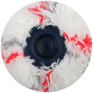 Валик полиакриловый нитяной, Профи, белый с серыми и красными полосами, бюгель 8 мм, диаметр 48/84 мм, ворс 18 мм, 230 мм - фото 4