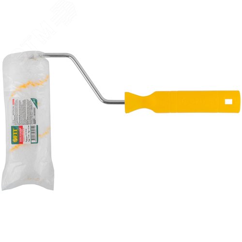 Валик полиакриловый белый с желтой полосой - фото 3