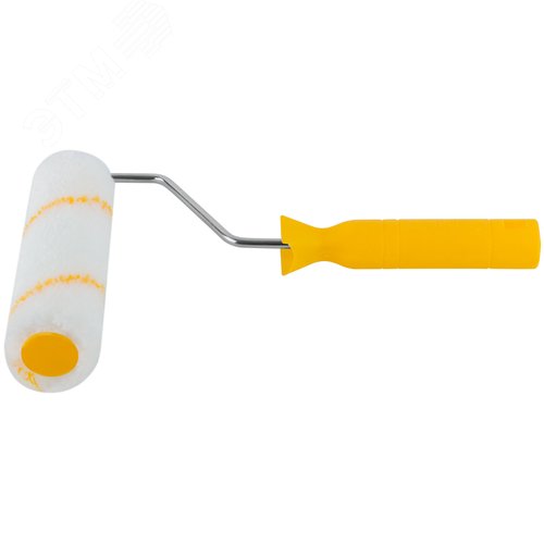 Валик полиакриловый белый с желтой полосой - фото 4
