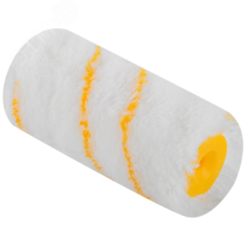 Ролик сменный полиакриловый белый с желтой полосой ''миди'', диаметр 30/54 мм, ворс 12 мм, 100 мм - фото 2