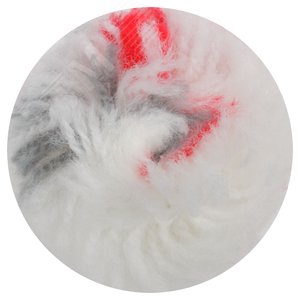 Ролик полиакриловый ''мини'' Профи, белый с серой и красной полосками, диаметр 15/35 мм, ворс 10 мм, 100 мм - фото 4