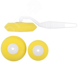 Валик поролоновый желтый угловой, набор 3 шт - фото 1