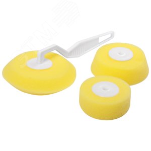 Валик поролоновый желтый угловой, набор 3 шт - фото 2