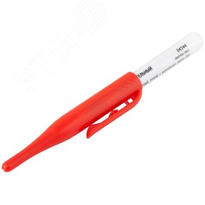 Маркер строительный перманентный, тонкий, удлиненное перо, красный - фото 3