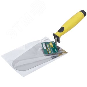 Мастерок нержавеющий, мягкая ручка, Профи, бетонщика 180 мм - фото 3