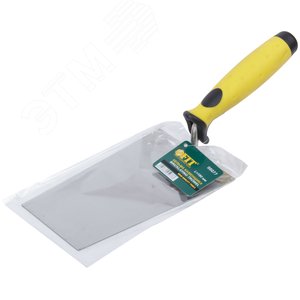 Мастерок нержавеющий, мягкая ручка, Профи, ''трапеция'' 180 мм - фото 3