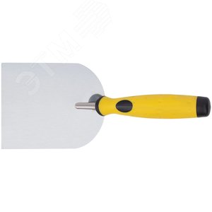 Мастерок нержавеющий, мягкая ручка, Профи, ''лопатка'' 100 мм - фото 4