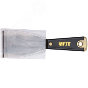 Шпатель для удаления ржавчины Профи, толщ. лезвия 1 мм, пластик.ручка с метал.бойком 2.5'' (63 мм) - фото 2