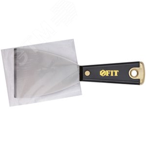 Шпатель для удаления ржавчины Профи, толщ. лезвия 1 мм, пластик.ручка с метал.бойком 3'' (75 мм) - фото 2