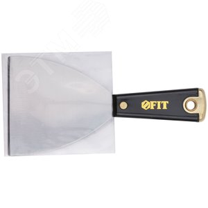 Шпатель для удаления ржавчины Профи, толщ. лезвия 1 мм, пластик.ручка с метал.бойком 4'' (100 мм) - фото 2