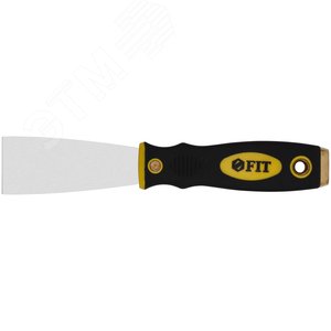 Шпатель для удаления ржавчины Профи, толщ. лезвия 1 мм, двухкомп.ручка с метал.бойком 1.5'' (40 мм) - фото 1