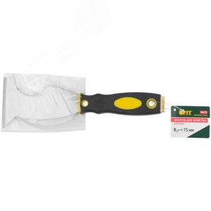 Шпатель многофункциональный Профи, толщ.лезв.1 мм, двухкомп. ручка с метал. бойком, усил.сталь, 75 мм - фото 3