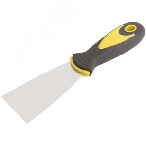 Шпатель, нерж.сталь, прорезиненная ручка 2'' (50 мм) - фото 2