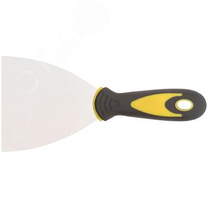 Шпатель нерж.сталь прорезиненная ручка 4 (100 мм) - фото 1