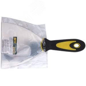 Шпатель, нерж.сталь, прорезиненная ручка 5'' (125 мм) - фото 2