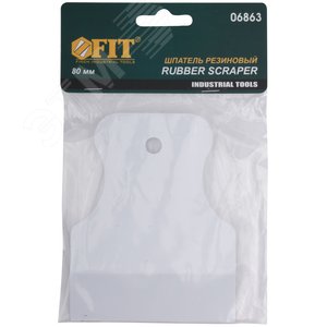 Шпатель резиновый белый 80 мм - фото 2