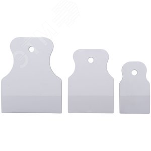 Шпатель резиновый белый, набор 3 шт(40/60/80 мм) - фото 1