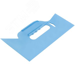 Шпатель прижимной, для разглаживания обоев, пластиковый, синий 255 мм - фото 2