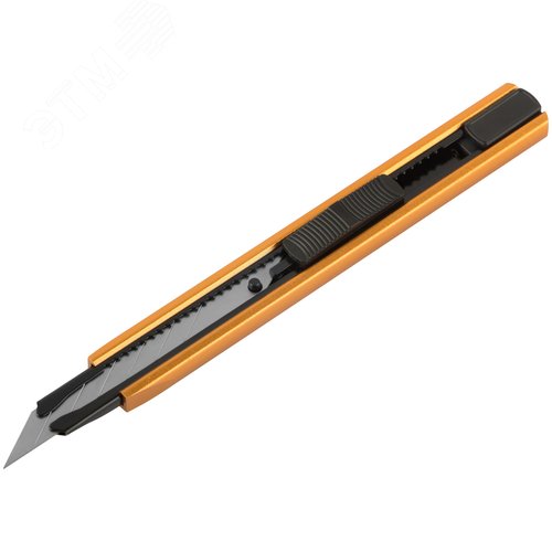 Нож технический 9 мм усиленный металлический корпус - фото 2