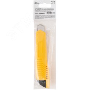 Нож технический 18 мм усиленный пластиковый, вращ.прижим - фото 4